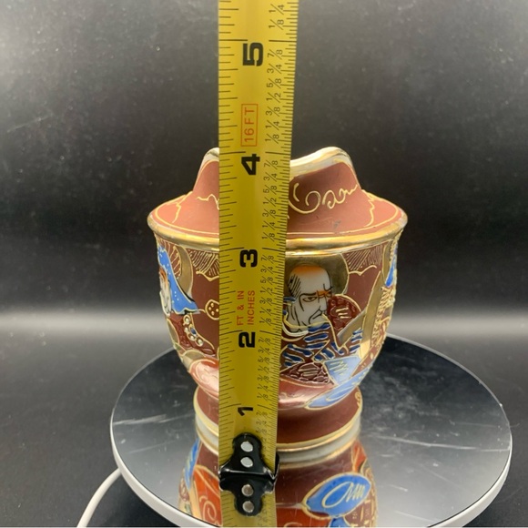 Vintage Hand Painted Made in Occupied Japan Tea Creamer Samurai Warrior Feudal - Picture 8 of 9